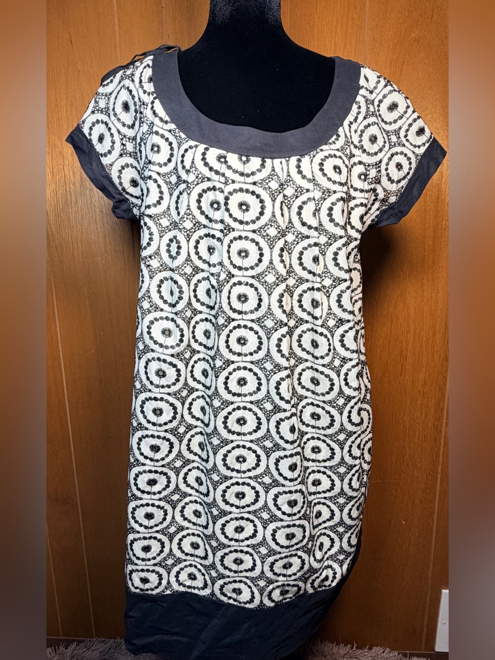 Blu Sage Geometric Circle Print Shift Dress Size 12